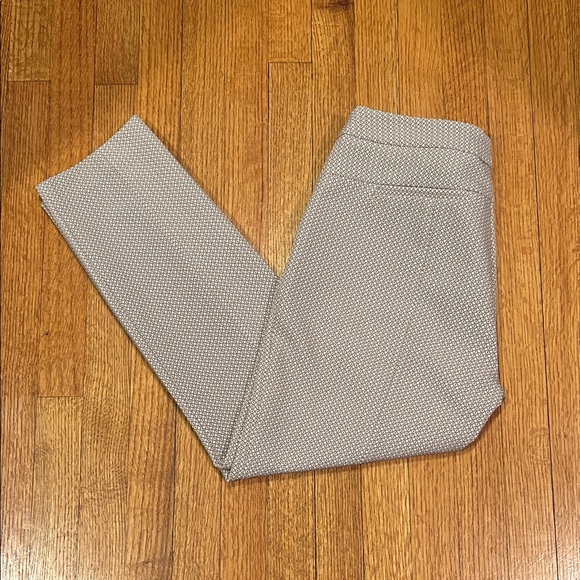 Adrianna Papell Pants - Adrianna Papell Taupe Geometric Pants
